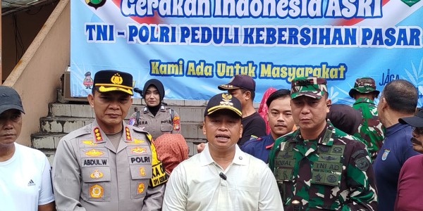 Forkopimda Depok Turun Tangan Bersihkan Pasar Agung, Implementasikan Gerakan ASRI Presiden Prabowo