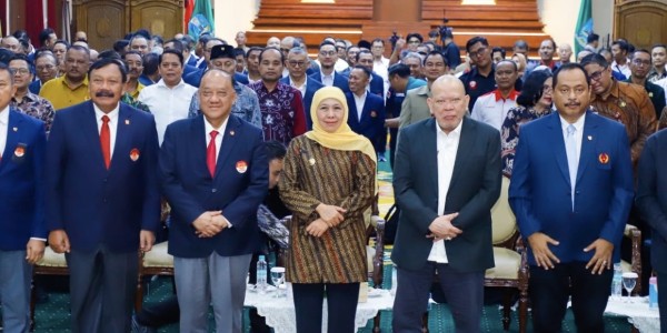 KONI Jatim 2025-2029 Dilantik, Gubernur Khofifah Dorong ‘Sports Sience’ dan Hadapi PON 2028
