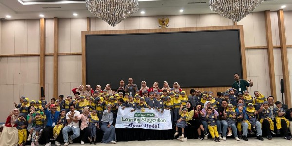 Wujudkan Pembelajaran Konstektual, 100 Siswa KB-TK Islam YPAA Jelajahi MYZE Hotel Sumenep