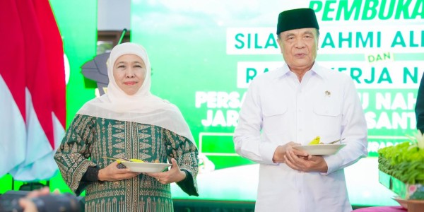 Gubernur Khofifah dan Menko Polkam Resmikan Kantor JKSN, Tekankan Peran Kiai-Santri sebagai Penyejuk Bangsa