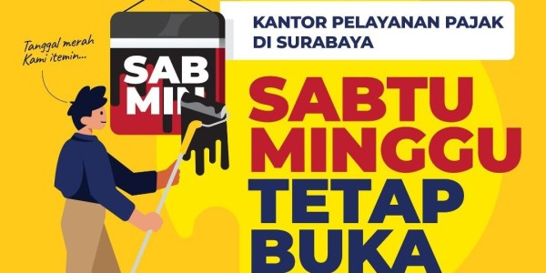 Kejar Batas SPT Tahunan, Kantor Pajak se-Surabaya Tetap Buka pada Sabtu dan Minggu