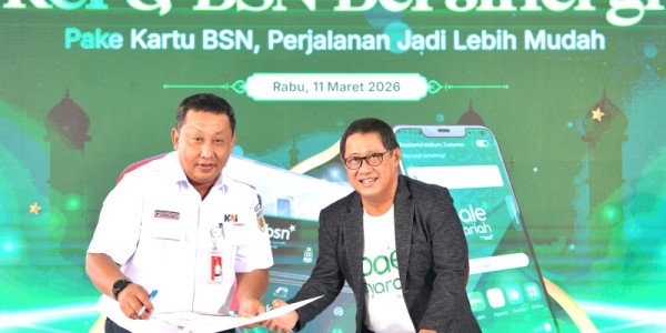 Kolaborasi BSN dan KCI Hadirkan Co-Branding Kartu Multi Trip