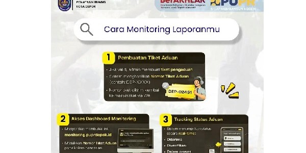 Kabar Baik! Pemkot Depok Hadirkan Dashboard Monitoring Aduan Warga