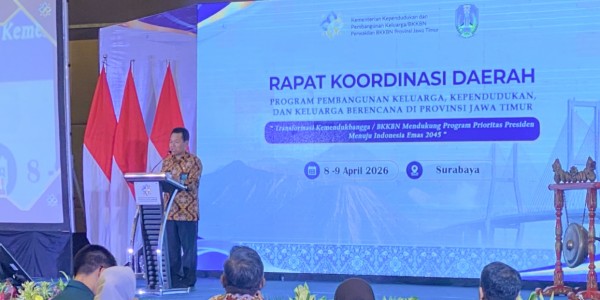 Kemendukbangga/BKKBN Jatim Gelar Rakorda Program Bangga Kencana 2026