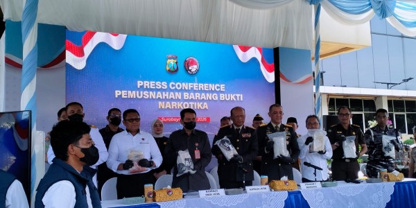 Sepanjang 2026, Polda Jatim Ungkap 2.231 Kasus Narkoba dan 2.851 Tersangka