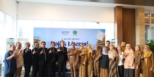 Dinas Perpustakaan Sidoarjo dan Aston Hadirkan Pojok Literasi untuk Publik