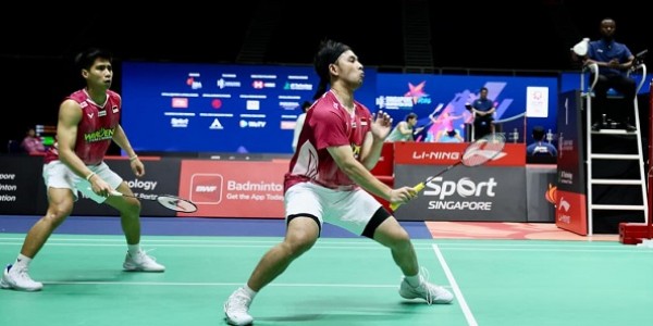 Tampil Menekan sejak Awal, Sabar/Reza ke 16 Besar Singapore Open 2026