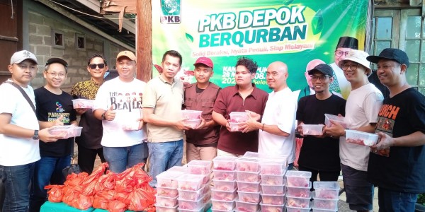 PKB Depok Hidupkan Semangat Berbagi dan Kebersamaan Lewat Penyaluran Hewan Kurban