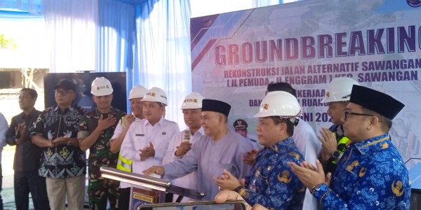 DPRD Depok Abdul Khoir Sambut Baik Groundbreaking Jalan Enggram-Pemuda
