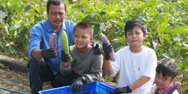 Liburan Sambil Belajar, Anak-anak Diajak Berkebun di BeSS Resort & Waterpark Malang