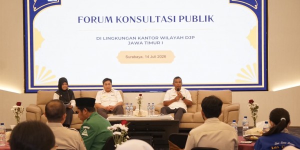 Hari Pajak 2026, Kanwil DJP Jatim I Perkuat Sinergi Lewat Forum Konsultasi Publik
