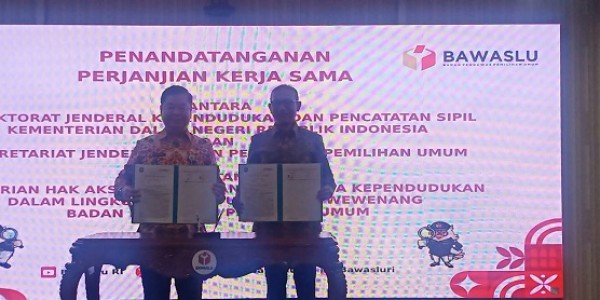 Cegah Pemilih Siluman dalam Pemilu, Bawaslu dan Kemendagri Sepakati Akses Data Kependudukan
