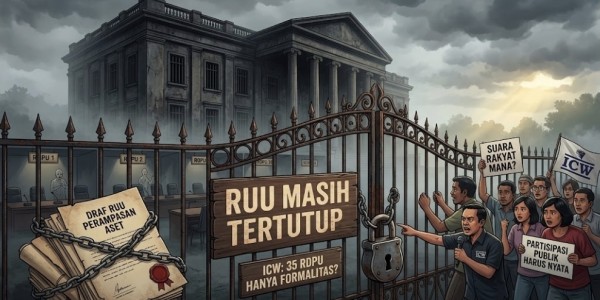 Draf RUU Perampasan Aset Masih Tertutup, ICW: 35 RDPU Tak Membuktikan Partisipasi Publik
