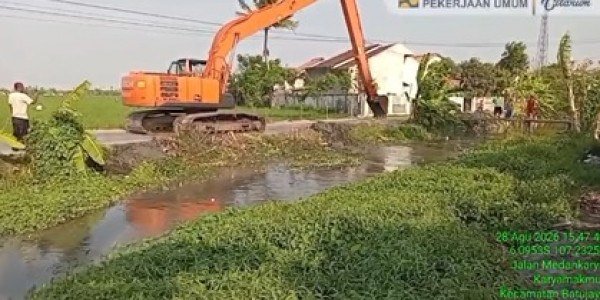 PU Normalisasi Saluran Sekunder Tambun, 875,68 Hektare Sawah di Karawang Terairi